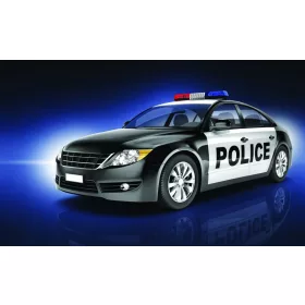 Rendőrautó poszter, fotótapéta, Vlies (104 x 70,5 cm)