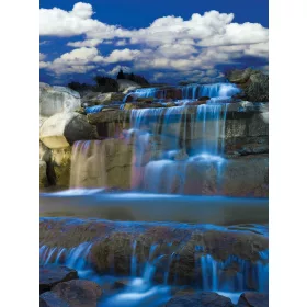 Vízesés poszter, fotótapéta, Vlies  (206x275 cm, álló)