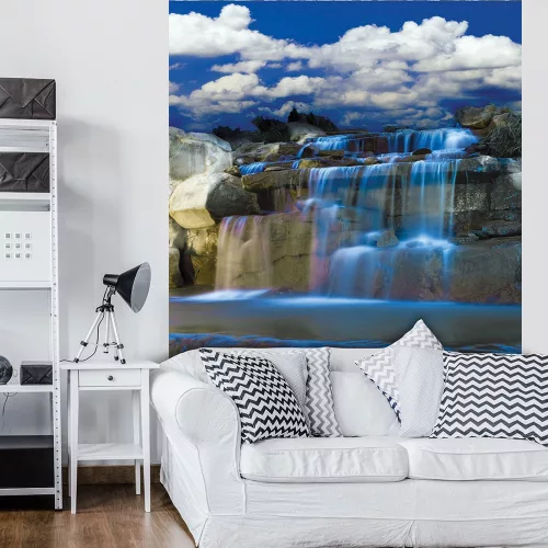 Vízesés poszter, fotótapéta, Vlies  (184x254 cm, álló)