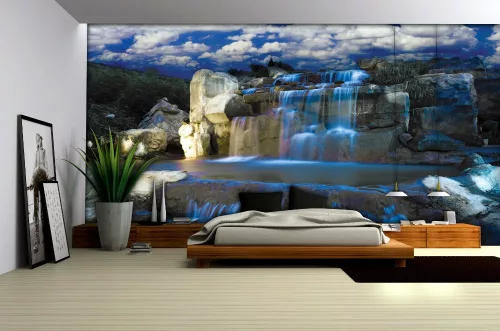 Vízesés poszter, fotótapéta Vlies (254 x 184 cm)