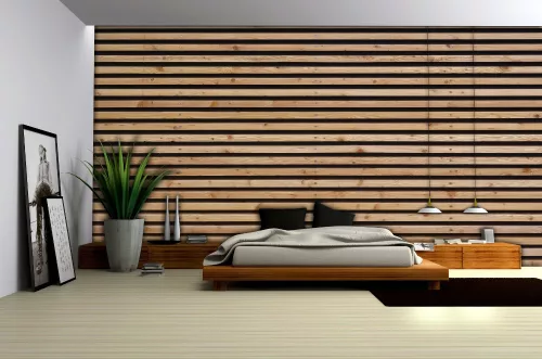 Deszkafal poszter, fotótapéta, Vlies (104 x 70,5 cm)