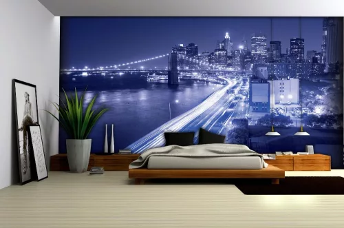 Brooklyn Bridge  poszter, fotótapéta, Vlies (104 x 70,5 cm)