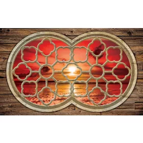 Napnyugta poszter, fotótapéta, Vlies (104 x 70,5 cm)