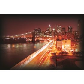   Brooklyn Bridge  poszter, fotótapéta, Vlies (104 x 70,5 cm)