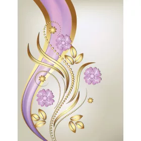   Virág minta poszter, fotótapéta, Vlies  (206x275 cm, álló)