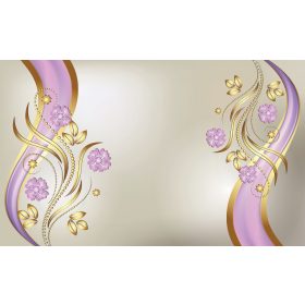 Virág minta poszter, fotótapéta, Vlies (104 x 70,5 cm)