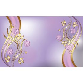 Virág minta poszter, fotótapéta, Vlies (104 x 70,5 cm)