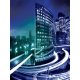 Night City Light poszter, fotótapéta, Vlies  (184x254 cm, álló)