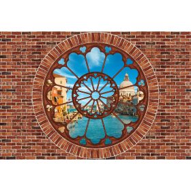 Kilátás poszter, fotótapéta, Vlies (104 x 70,5 cm)