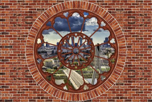 Kilátás poszter, fotótapéta Vlies (208 x 146 cm)