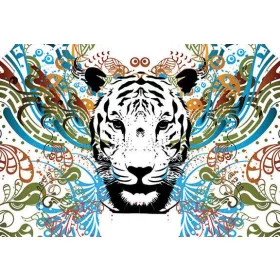 Tigris poszter, fotótapéta, Vlies (104 x 70,5 cm)