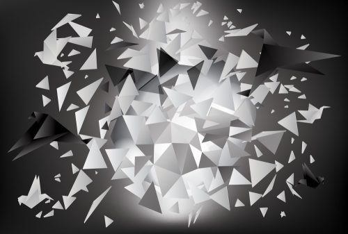 Origami poszter, fotótapéta Vlies (254 x 184 cm)