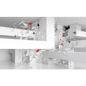 Origami poszter, fotótapéta, Vlies (104 x 70,5 cm)