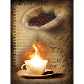 Kávé poszter, fotótapéta, Vlies  (184x254 cm, álló)