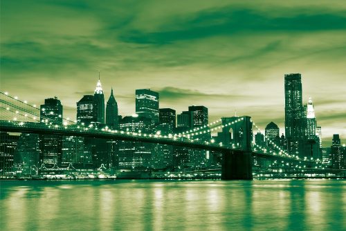 Brooklyn Bridge poszter, fotótapéta Vlies (152,5 x 104 cm)