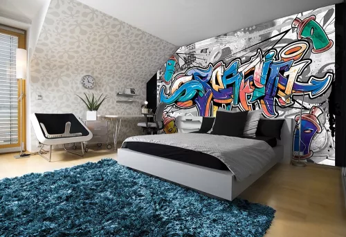Graffiti poszter, fotótapéta, Vlies (104 x 70,5 cm)