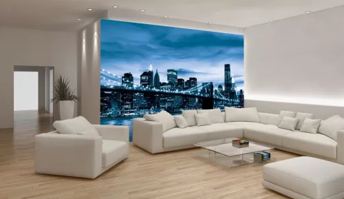 Brooklyn Bridge poszter, fotótapéta, Vlies (416 x 254 cm)