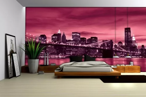 Brooklyn Bridge  poszter, fotótapéta, Vlies (104 x 70,5 cm)