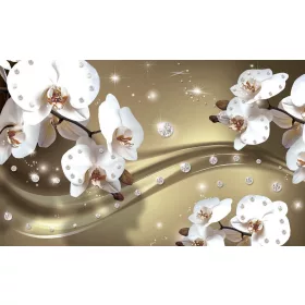 Virág minta poszter, fotótapéta, Vlies (104 x 70,5 cm)