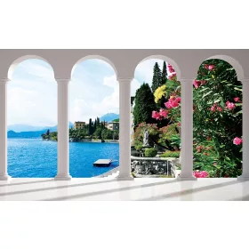 Como Lake poszter, fotótapéta, Vlies (104 x 70,5 cm)