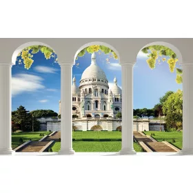   SACRE COEUR Bazilika poszter, fotótapéta, Vlies (104 x 70,5 cm)