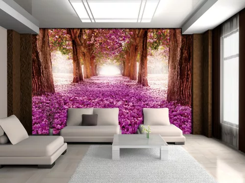 Virágzó fák poszter, fotótapéta Vlies (312 x 219 cm)