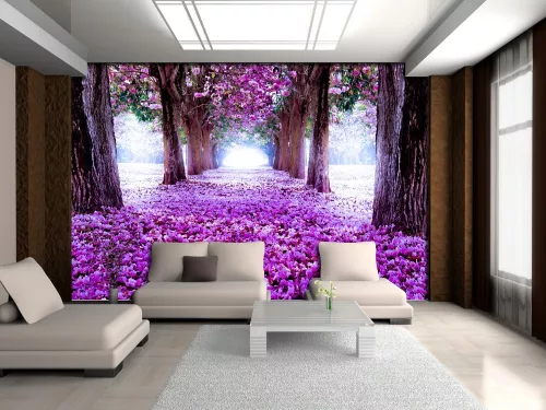 Virágzó fák poszter, fotótapéta Vlies (208 x 146 cm)