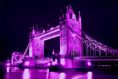 Tower Bridge poszter, fotótapéta Vlies (152,5 x 104 cm)