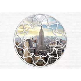   New York ablakból poszter, fotótapéta, Vlies (104 x 70,5 cm)