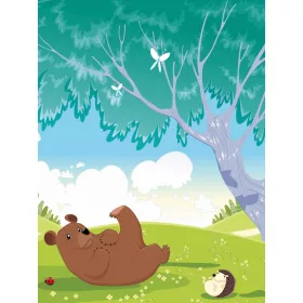   Színes Zoo poszter, fotótapéta, Vlies  (206x275 cm, álló)