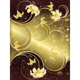   Virág minta poszter, fotótapéta, Vlies  (206x275 cm, álló)