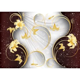 Virág minta poszter, fotótapéta, Vlies (104 x 70,5 cm)