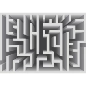 Labirintus poszter, fotótapéta, Vlies (104 x 70,5 cm)