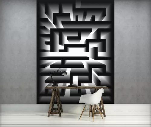 Labirintus poszter, fotótapéta, Vlies  (184x254 cm, álló)