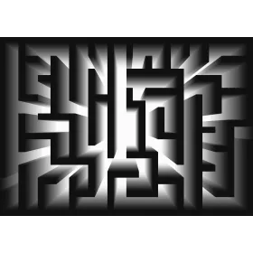 Labirintus poszter, fotótapéta, Vlies (104 x 70,5 cm)