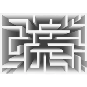 Labirintus poszter, fotótapéta, Vlies (104 x 70,5 cm)