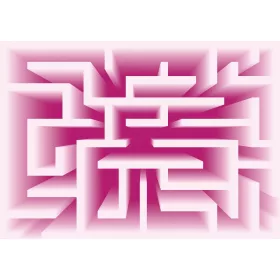 Labirintus poszter, fotótapéta, Vlies (104 x 70,5 cm)