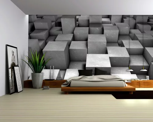 Absztrakt 3D poszter, fotótapéta, Vlies (104 x 70,5 cm)