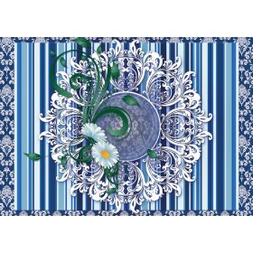 Virág minta poszter, fotótapéta, Vlies (104 x 70,5 cm)