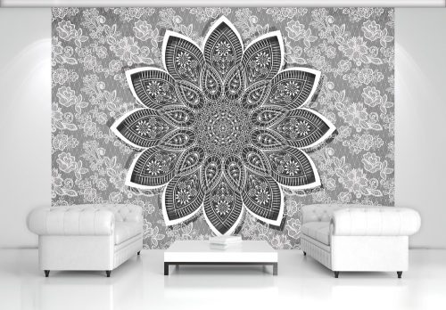 Virág minta poszter, fotótapéta, Vlies (104 x 70,5 cm)