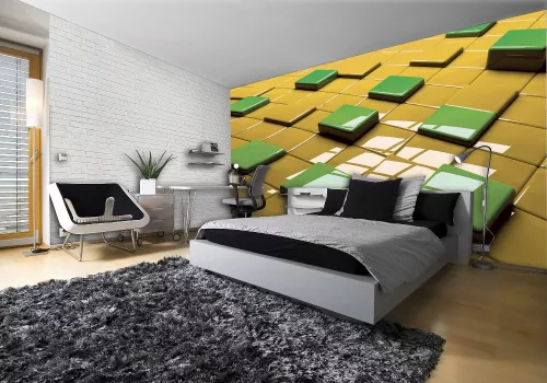 Absztrakt 3D poszter, fotótapéta, Vlies (104 x 70,5 cm)