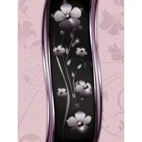   Virág minta poszter, fotótapéta, Vlies  (206x275 cm, álló)