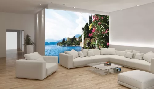 Tengerparti kilátás poszter, fotótapéta, Vlies (104 x 70,5 cm)