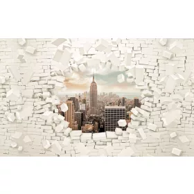   Kilátás New York-ra poszter, fotótapéta, Vlies (104 x 70,5 cm)