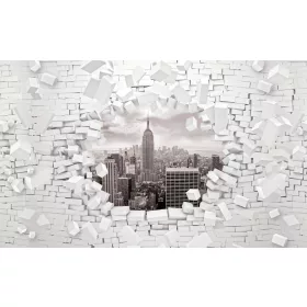   Kilátás New York-ra poszter, fotótapéta, Vlies (104 x 70,5 cm)