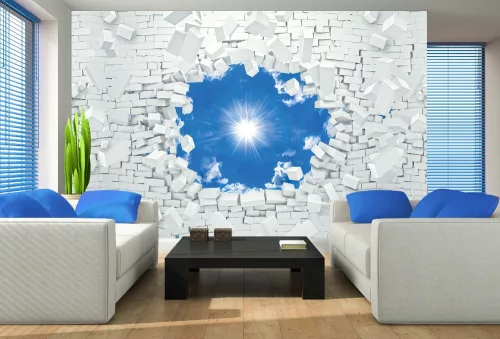 Kilátás az égboltra poszter, fotótapéta, Vlies (104 x 70,5 cm)