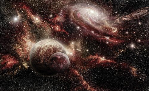 Univerzum poszter, fotótapéta Vlies (152,5 x 104 cm)