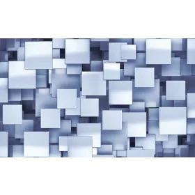 Négyszögek 3D poszter, fotótapéta, Vlies (104 x 70,5 cm)