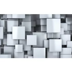 Négyszögek 3D poszter, fotótapéta, Vlies (104 x 70,5 cm)