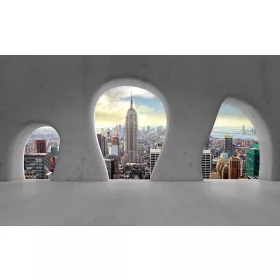   Kilátás New York-ra poszter, fotótapéta, Vlies (104 x 70,5 cm)